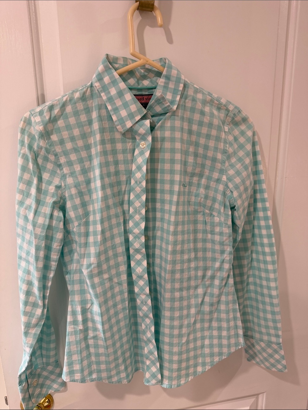 Vineyard vines woman's size small gingham button down